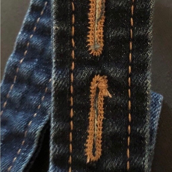 Soojun Casual Loose Fit Baggy Denim Bib Overall Sz M Cotton Stretch Blue Spring - Picture 5 of 15